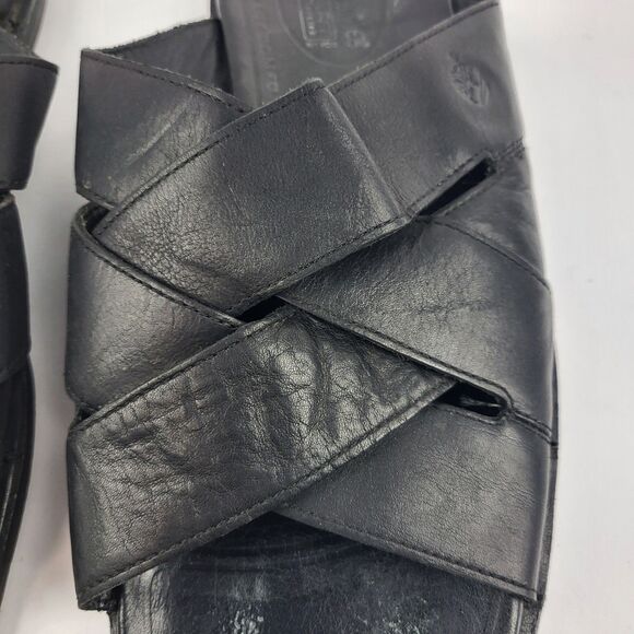 Vintage Timberland Smart Leather Slide Sandals Slip On Men\'s Size 12M Black main image 16